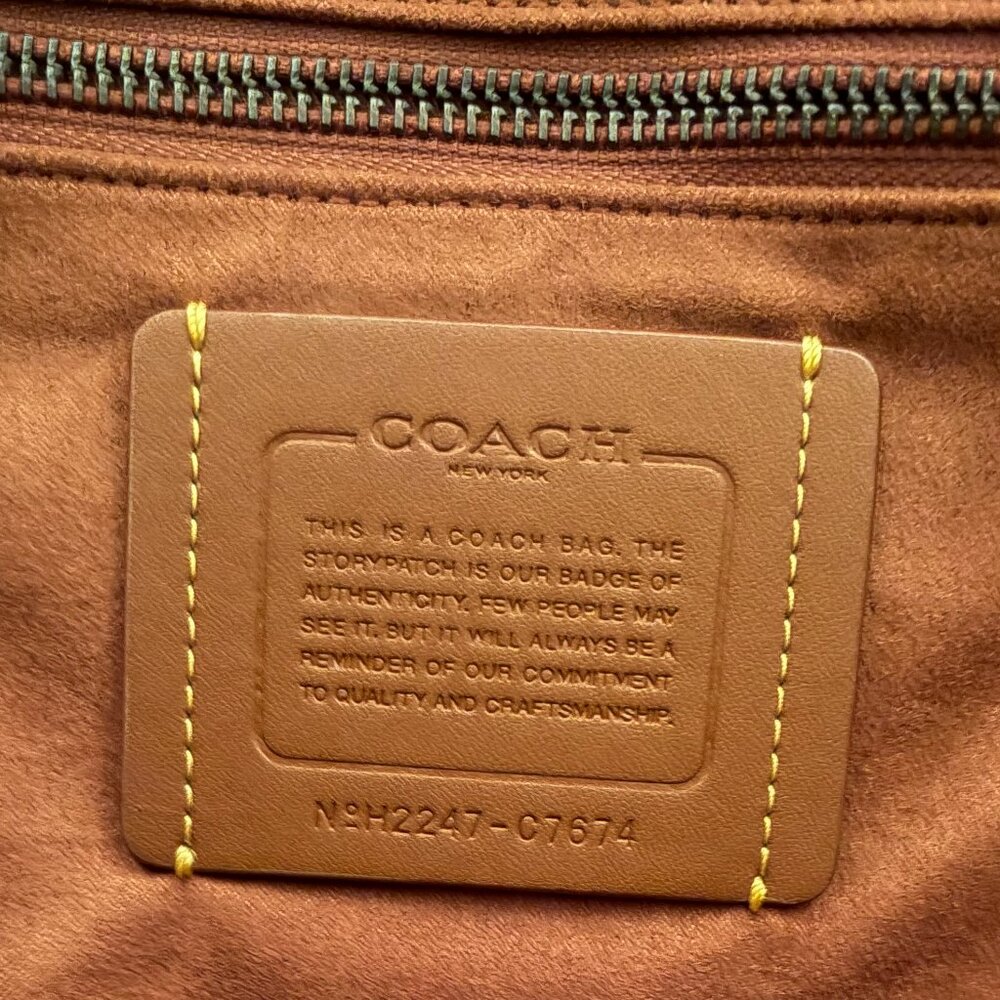Signature Tan Crossbody and Hand Carry Canvas Field Tote 40 - Picture 8 of 15